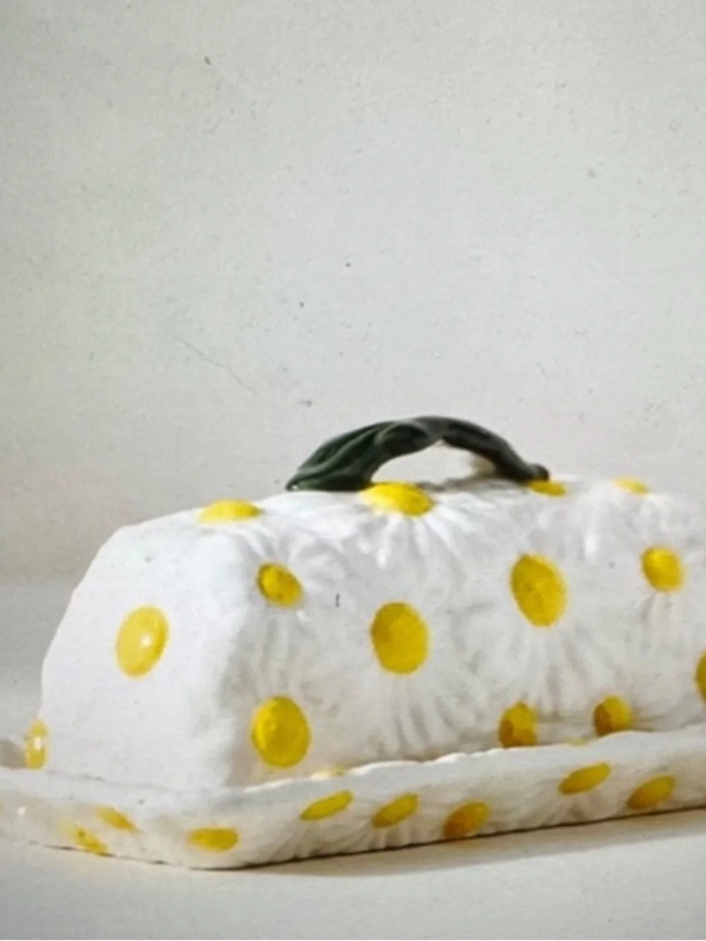 Anthropologie daisy butter dish